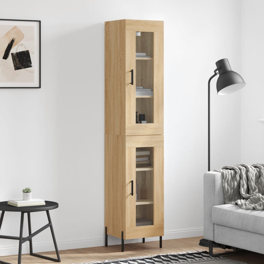Highboard Sonoma Oak 34.5x34x180 cm Engineered Wood