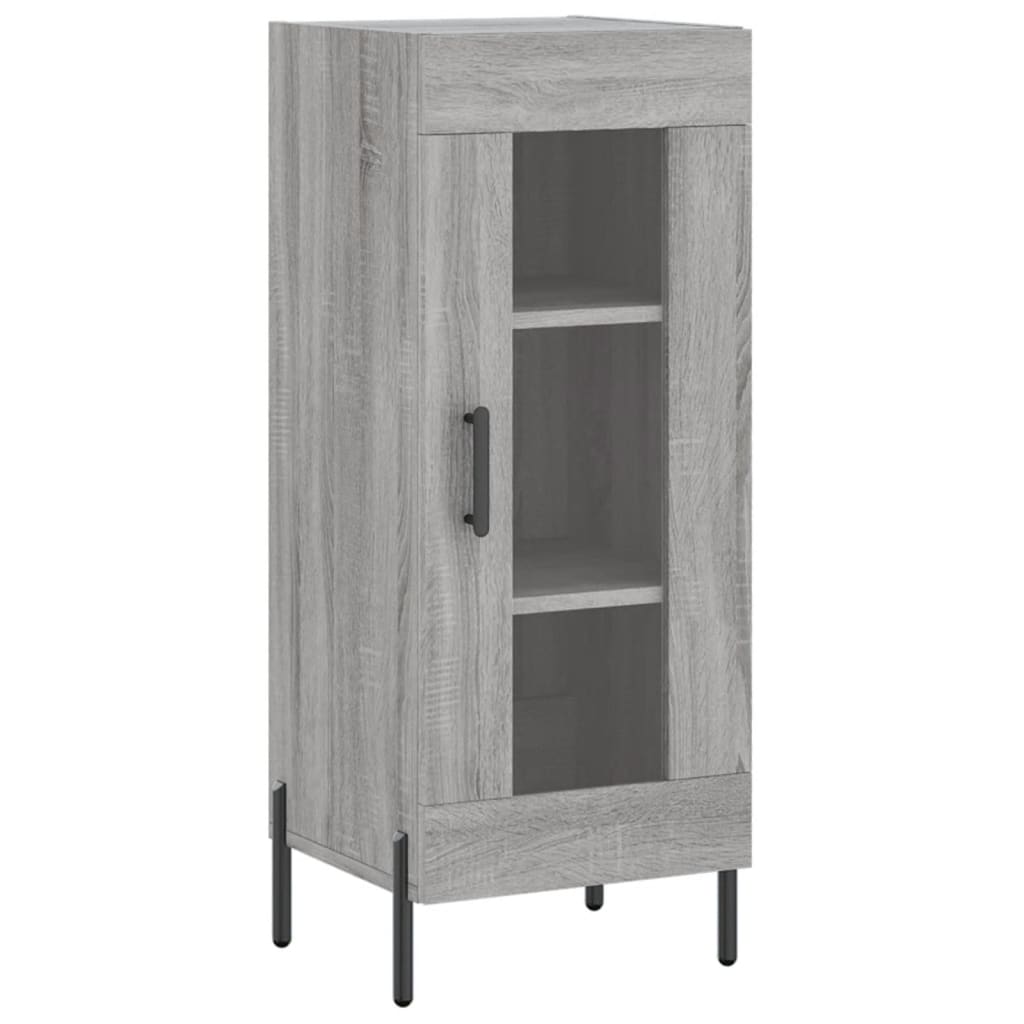 Highboard Grey Sonoma 34.5x34x180 cm Engineered Wood
