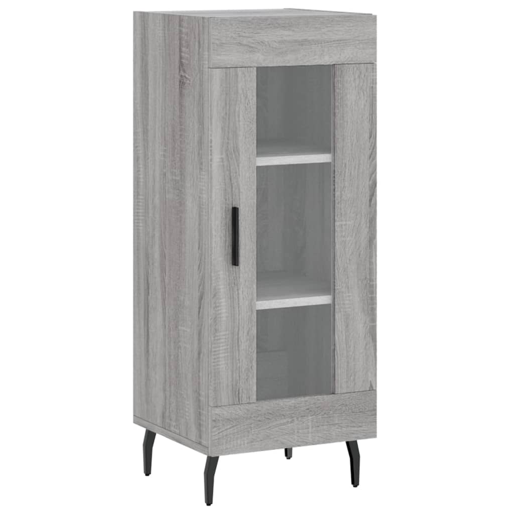 Highboard Grey Sonoma 34.5x34x180 cm Engineered Wood