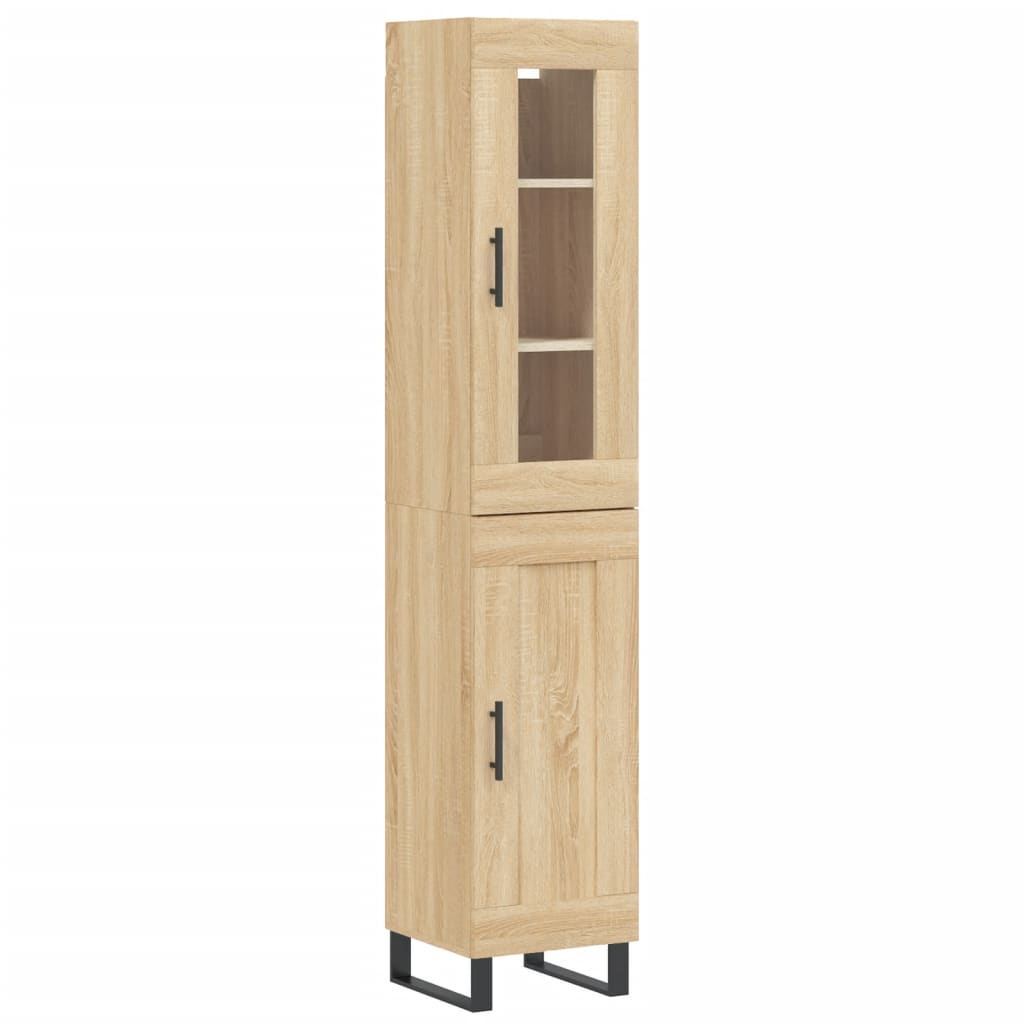 Highboard Sonoma Oak 34.5x34x180 cm Engineered Wood