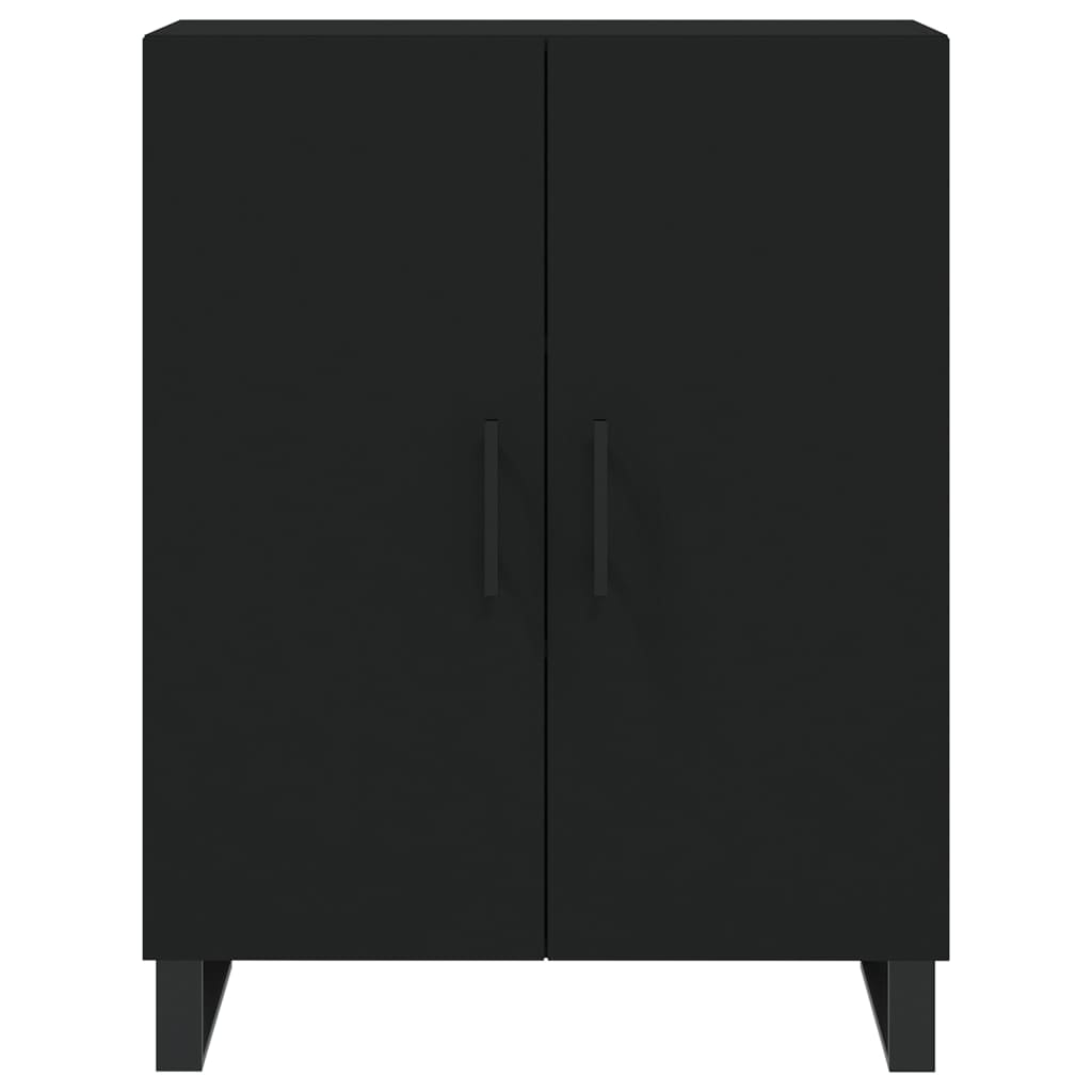 Highboard Black 69.5x34x180 cm Engineered Wood