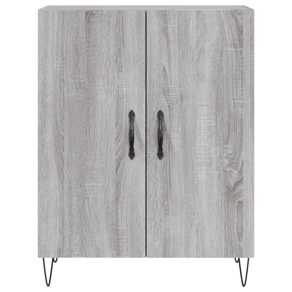 Highboard Grey Sonoma 69.5x34x180 cm Engineered Wood
