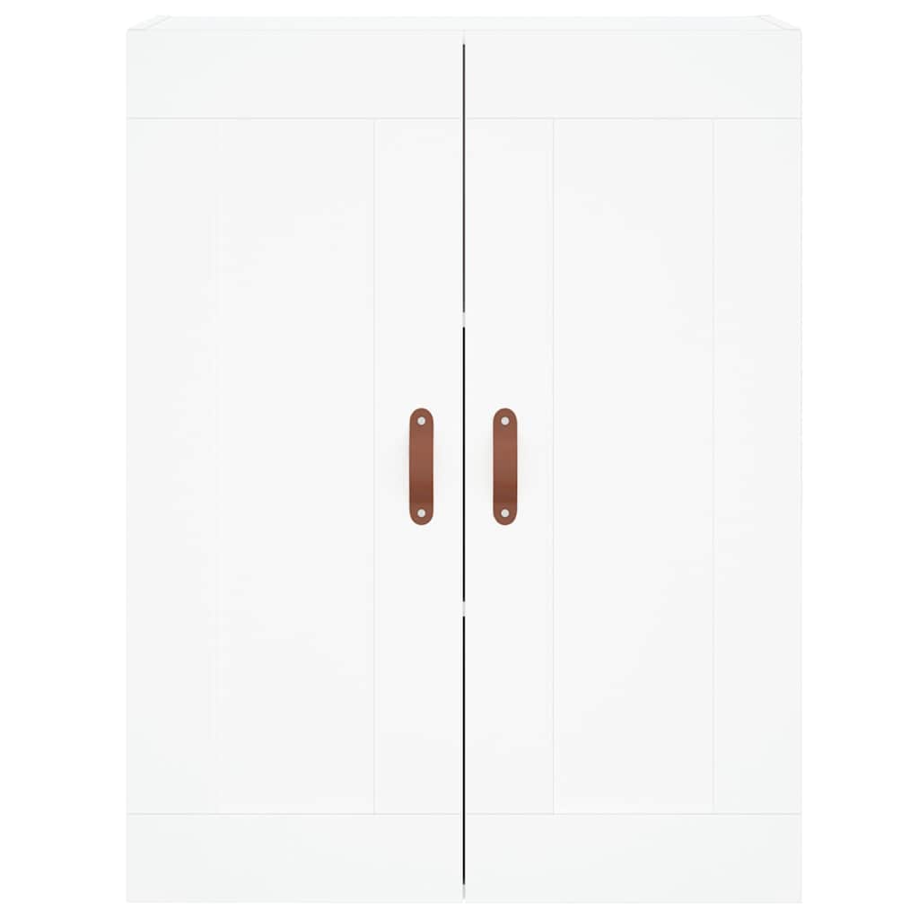 Highboard White 69.5x34x180 cm Engineered Wood