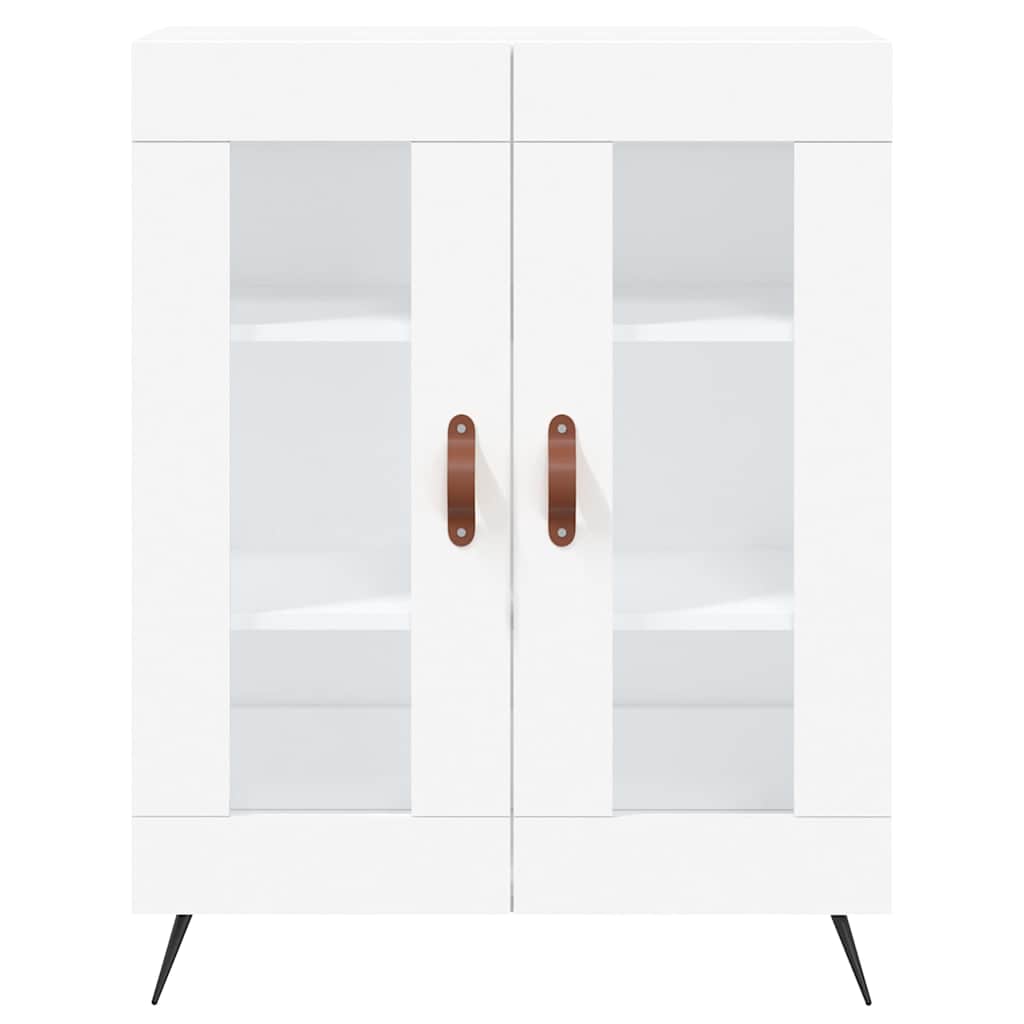 Highboard White 69.5x34x180 cm Engineered Wood