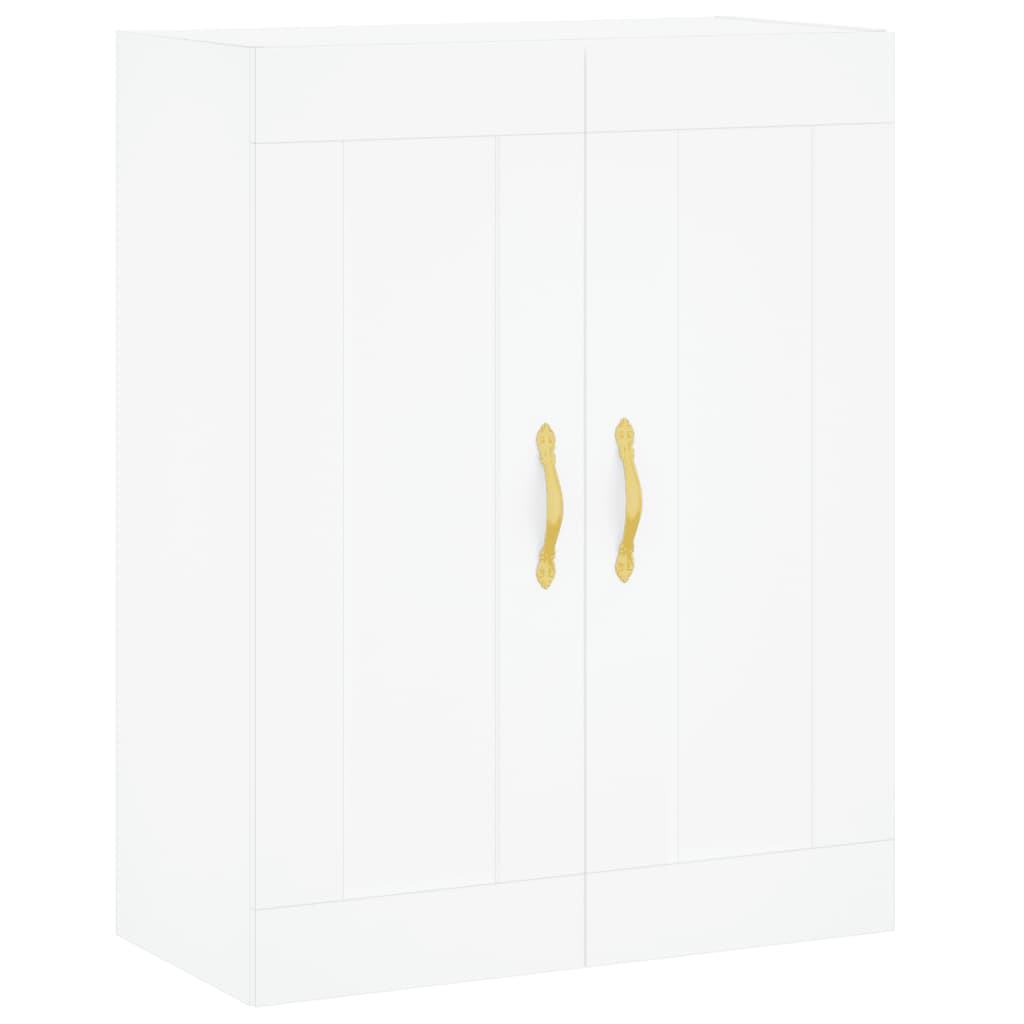 Highboard White 69.5x34x180 cm Engineered Wood