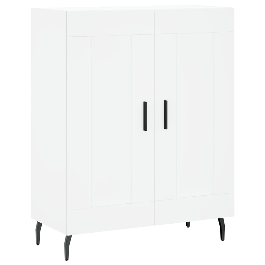 Highboard White 69.5x34x180 cm Engineered Wood