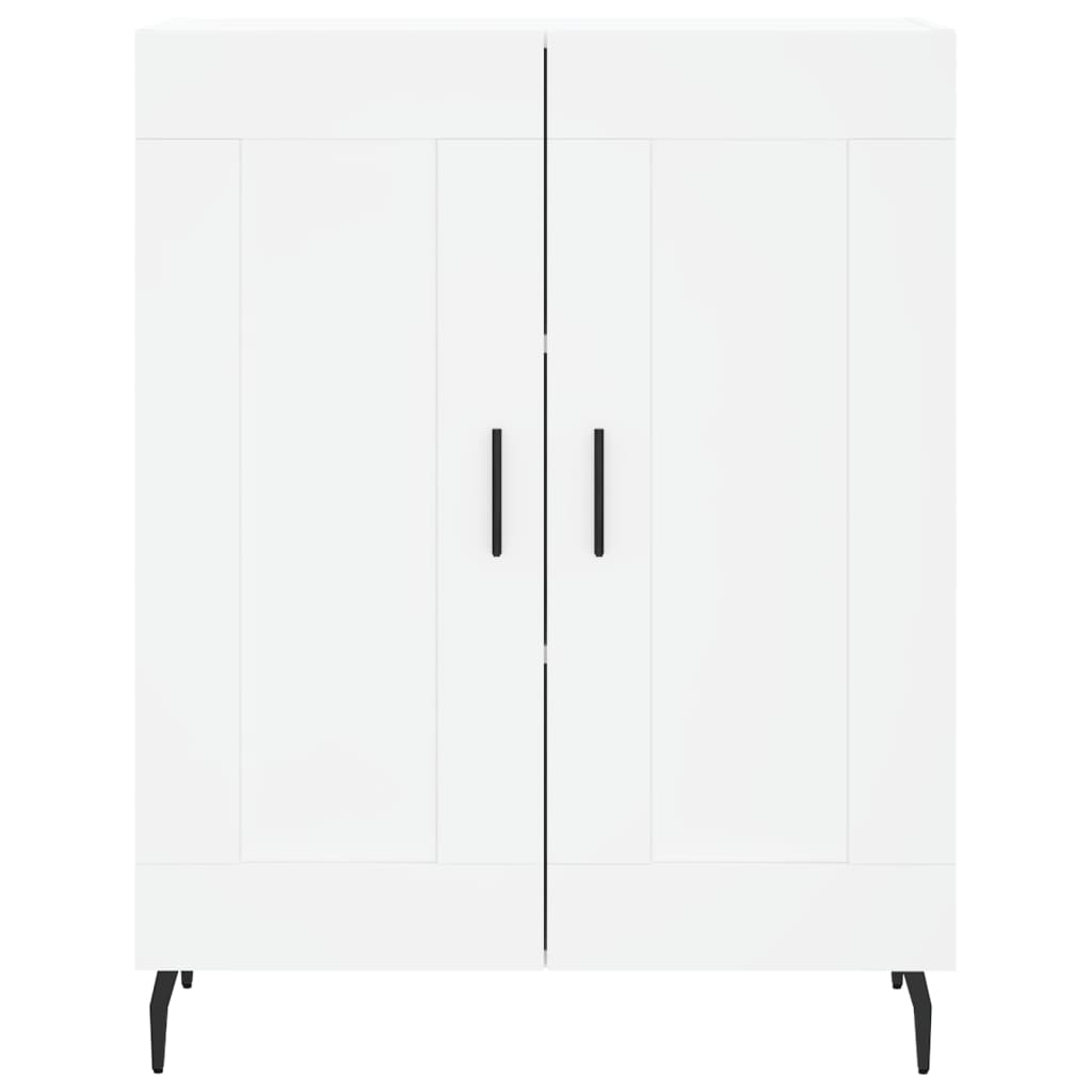 Highboard White 69.5x34x180 cm Engineered Wood