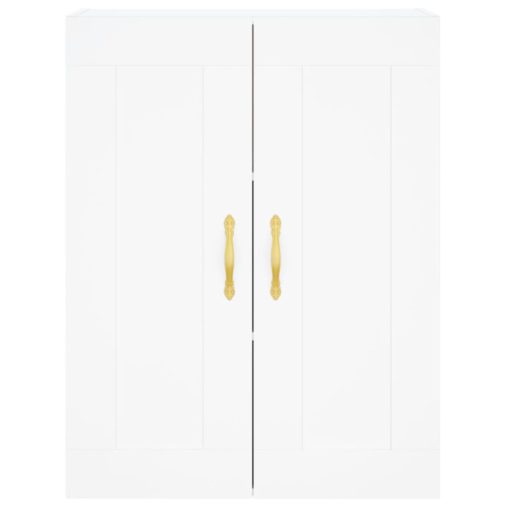 Highboard White 69.5x34x180 cm Engineered Wood