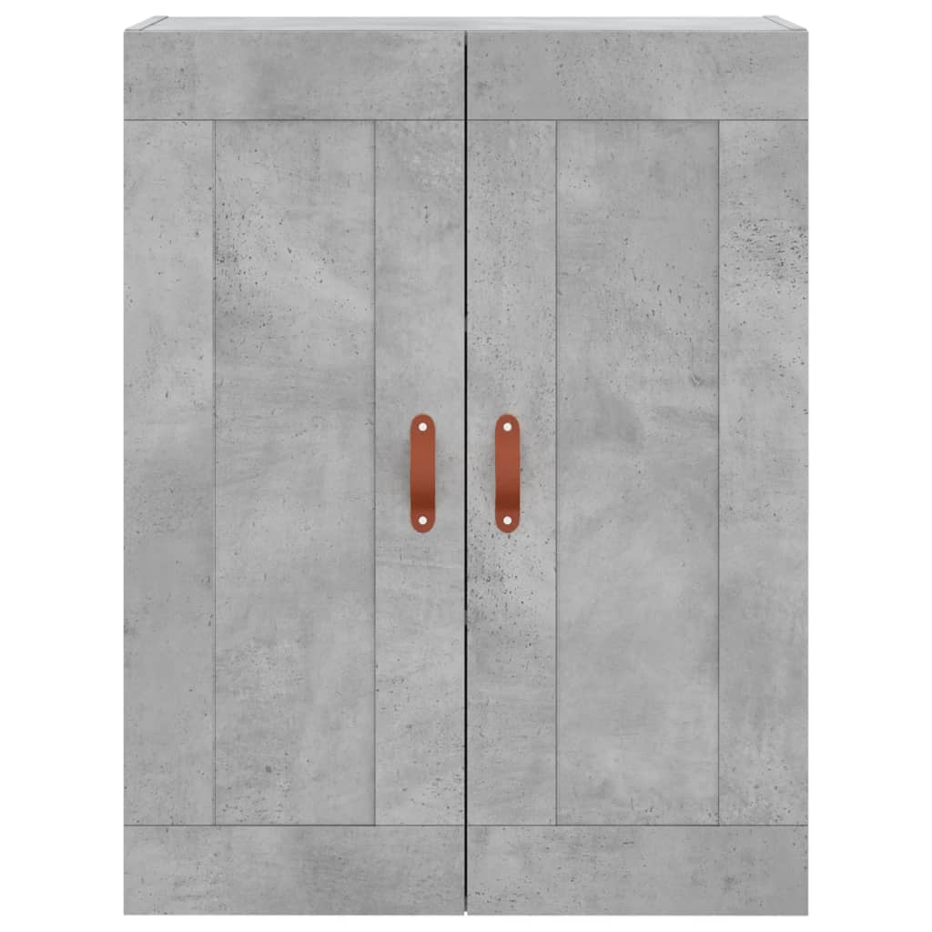 Highboard Concrete Grey 69.5x34x180 cm Engineered Wood