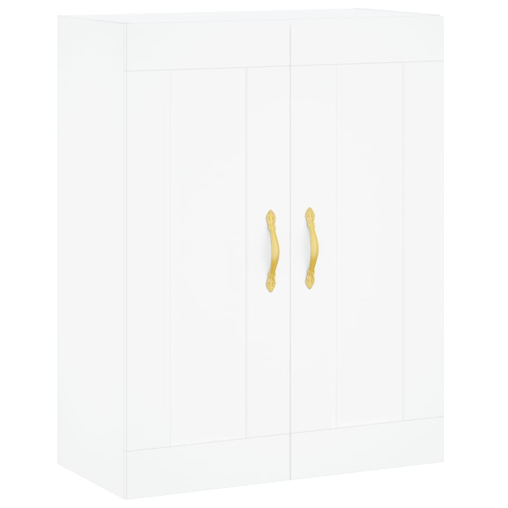 Highboard White 69.5x34x180 cm Engineered Wood