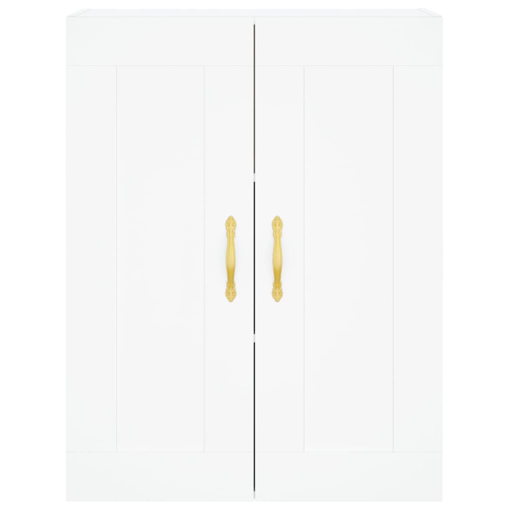 Highboard White 69.5x34x180 cm Engineered Wood