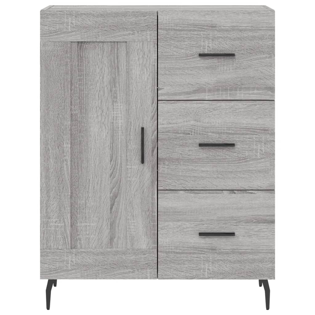 Highboard Grey Sonoma 69.5x34x180 cm Engineered Wood