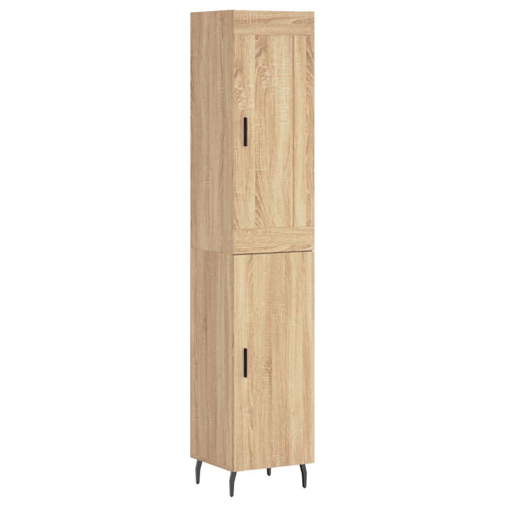 Highboard Sonoma Oak 34.5x34x180 cm Engineered Wood