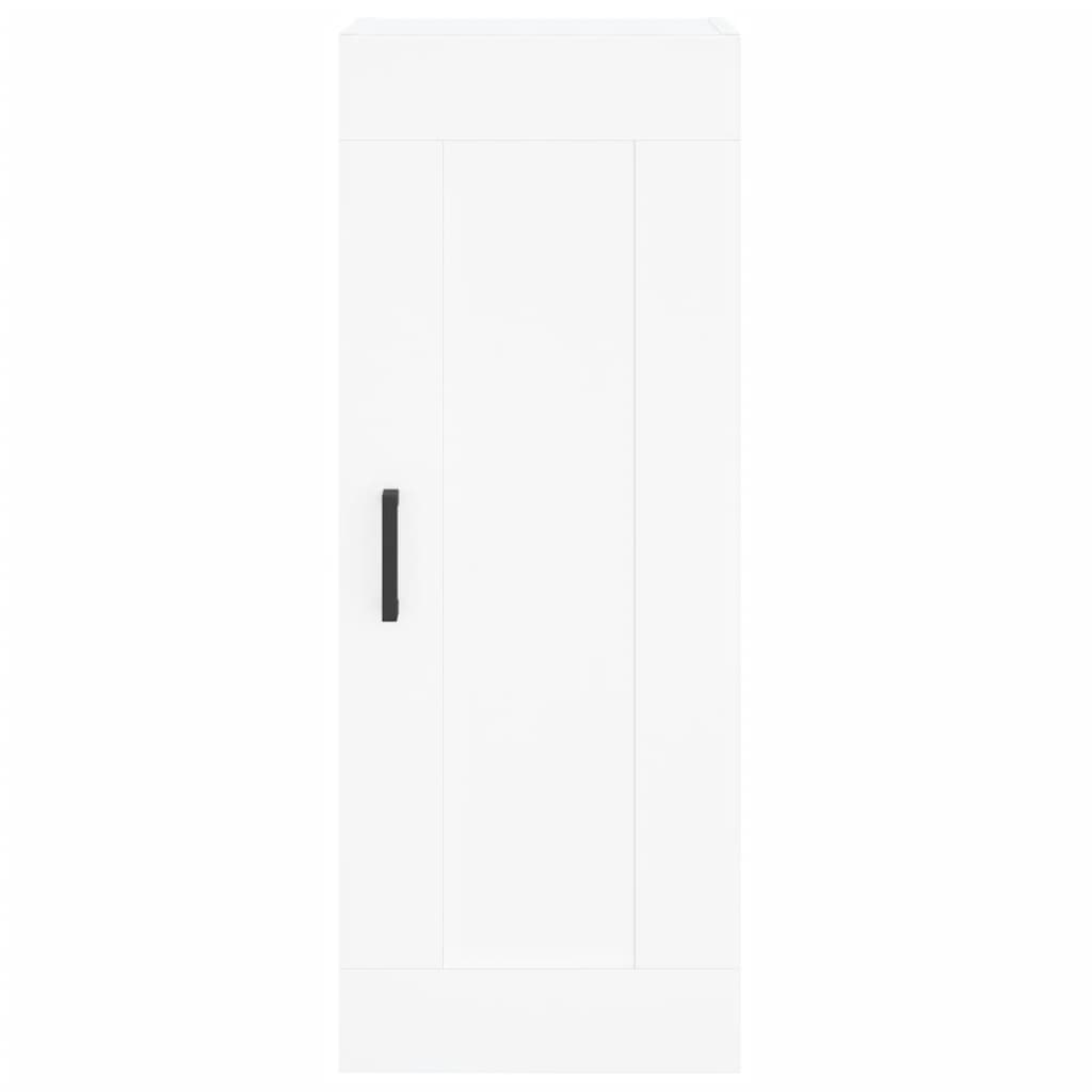 Highboard White 34.5x34x180 cm Engineered Wood