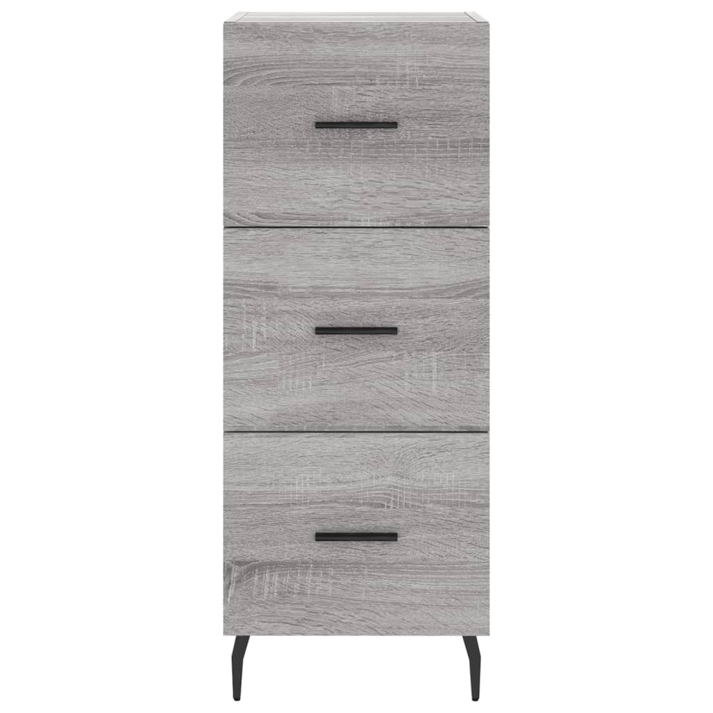 Highboard Grey Sonoma 34.5x34x180 cm Engineered Wood