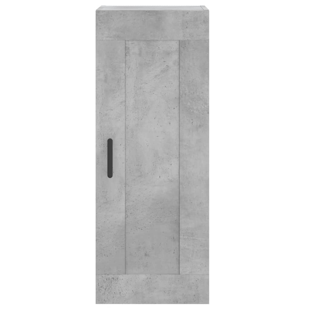 Highboard Concrete Grey 34.5x34x180 cm Engineered Wood