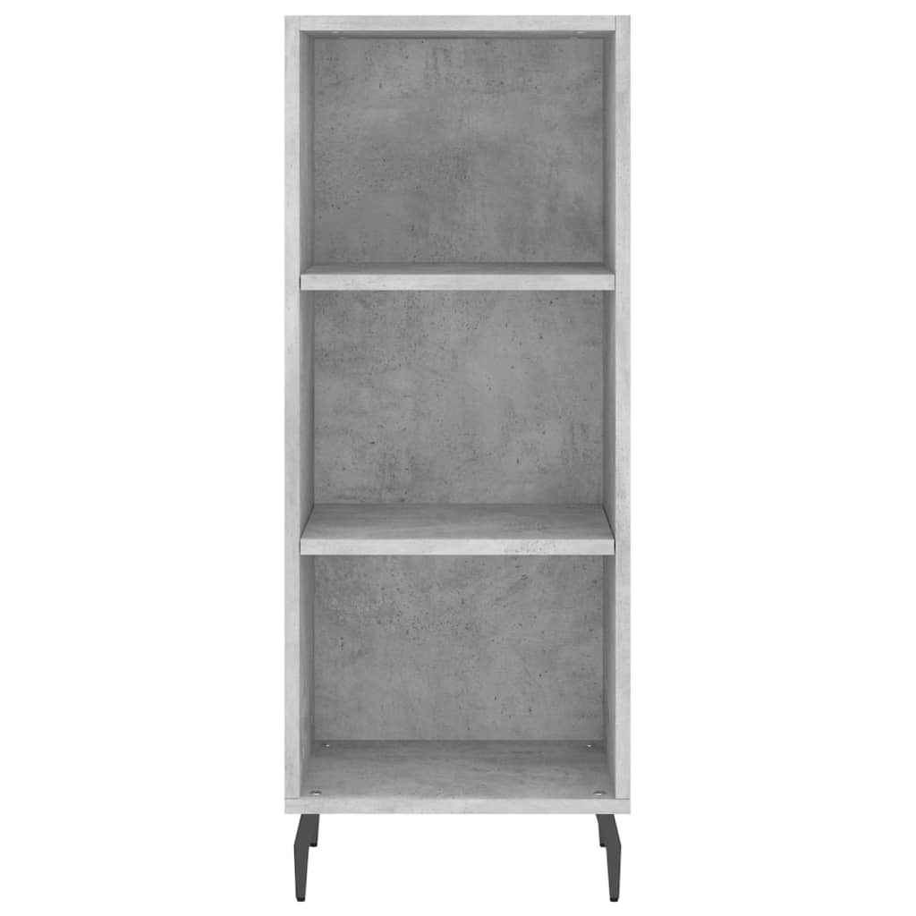 Highboard Concrete Grey 34.5x34x180 cm Engineered Wood