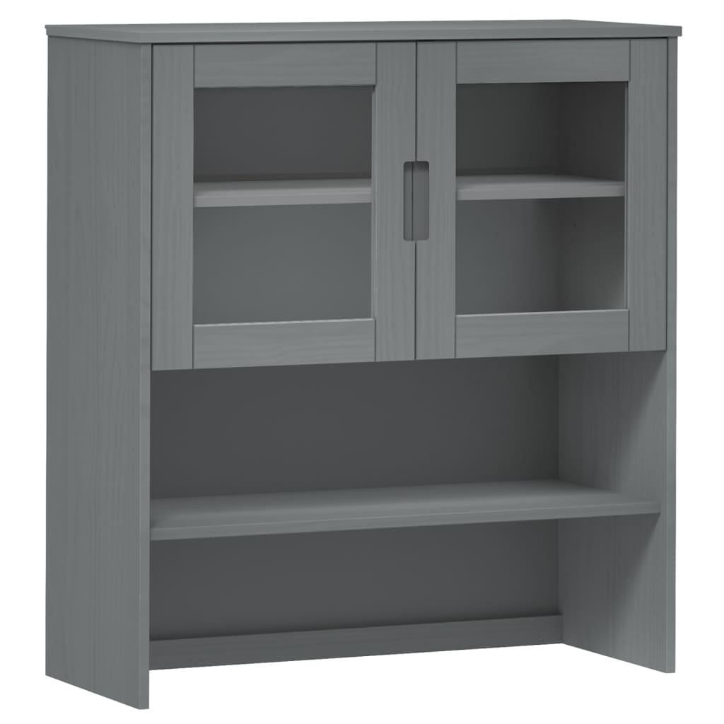 Top for Highboard MOLDE Grey 90x35x100 cm Solid Wood Pine