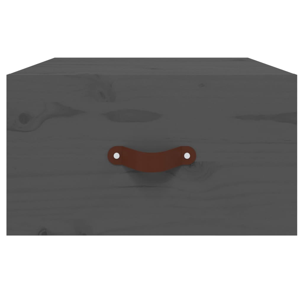 Wall-mounted Bedside Cabinets 2 pcs Grey 40x29.5x22 cm