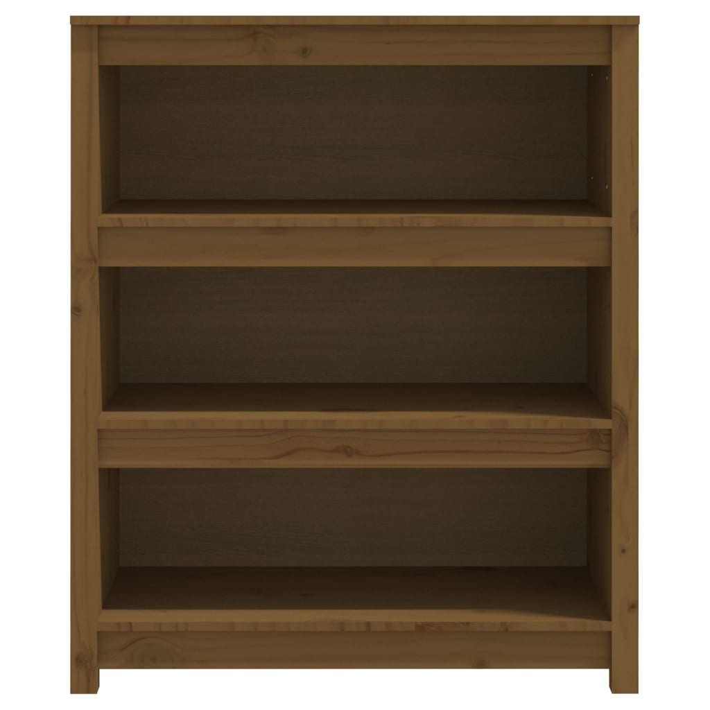 Book Cabinet Honey Brown 80x35x97 cm Solid Wood Pine