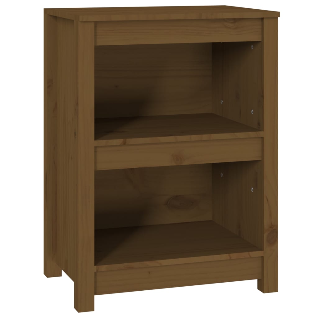 Book Cabinet Honey Brown 50x35x68 cm Solid Wood Pine