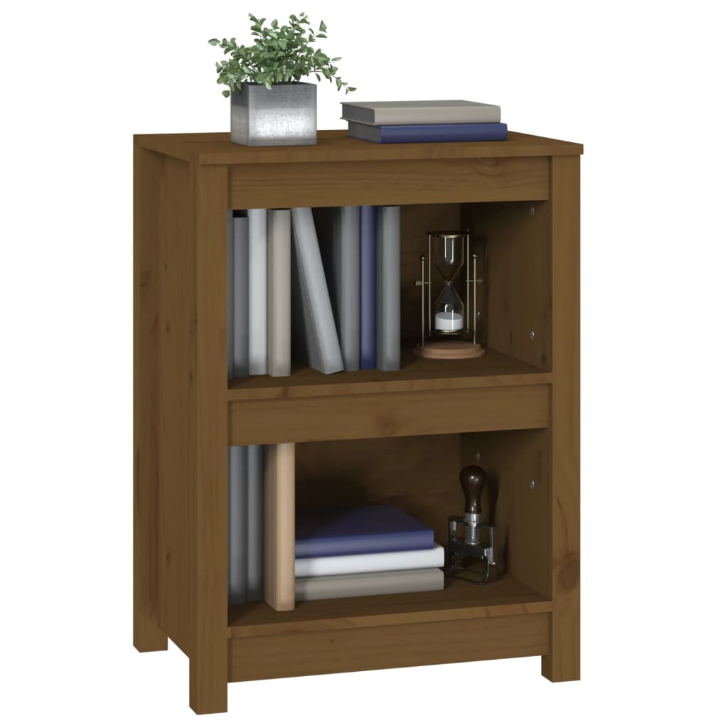Book Cabinet Honey Brown 50x35x68 cm Solid Wood Pine