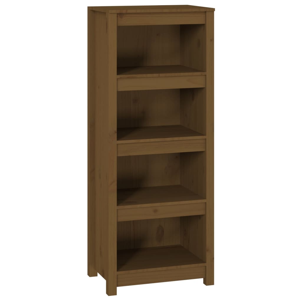 Book Cabinet Honey Brown 50x35x125.5 cm Solid Wood Pine