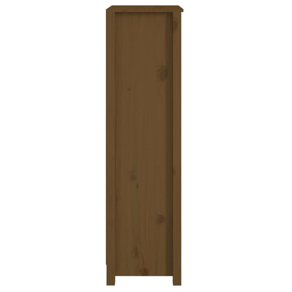 Book Cabinet Honey Brown 50x35x125.5 cm Solid Wood Pine
