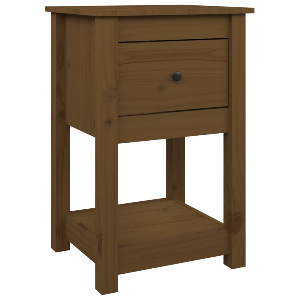 Bedside Cabinets 2 pcs Honey Brown 40x35x61.5cm Solid Wood Pine