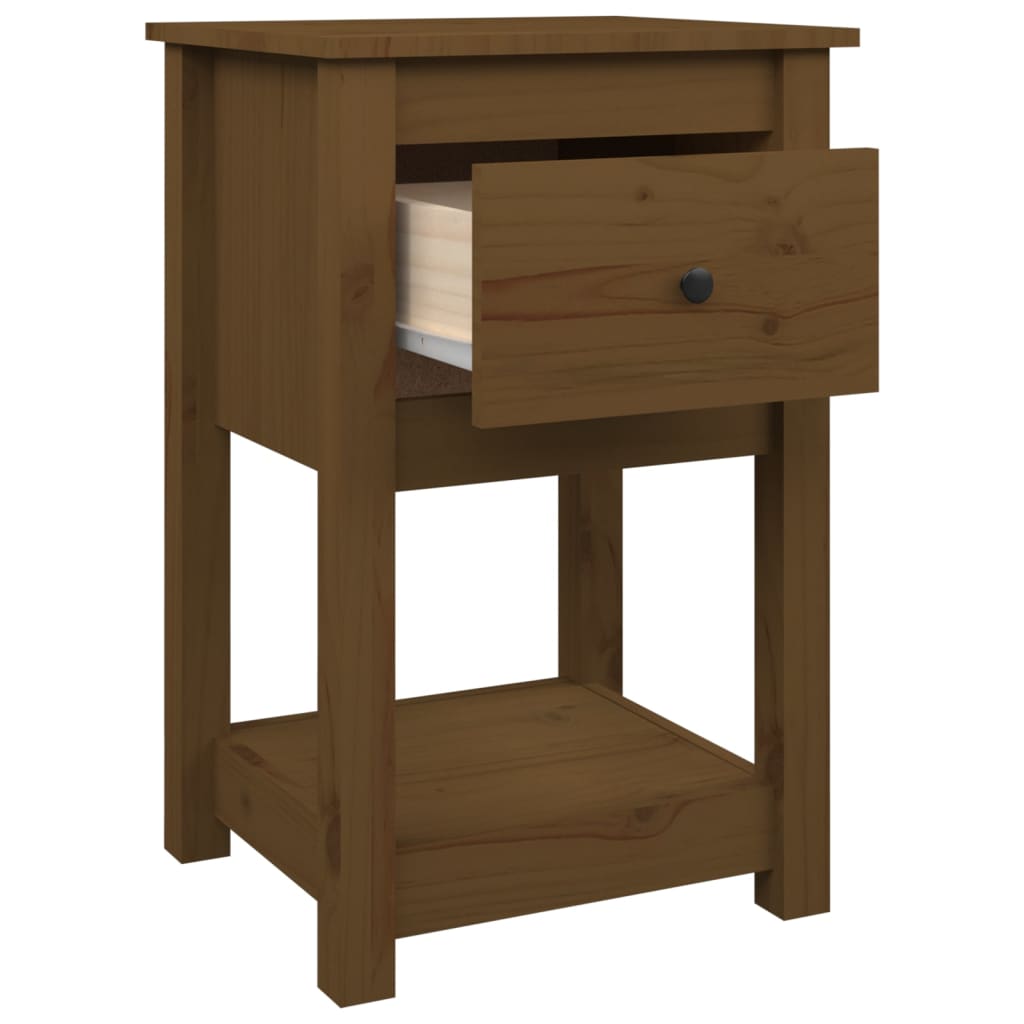 Bedside Cabinets 2 pcs Honey Brown 40x35x61.5cm Solid Wood Pine