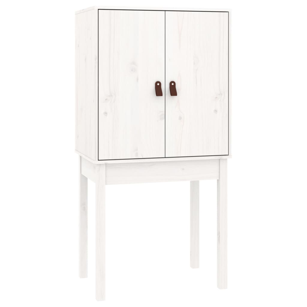 Highboard White 60x40x120 cm Solid Wood Pine
