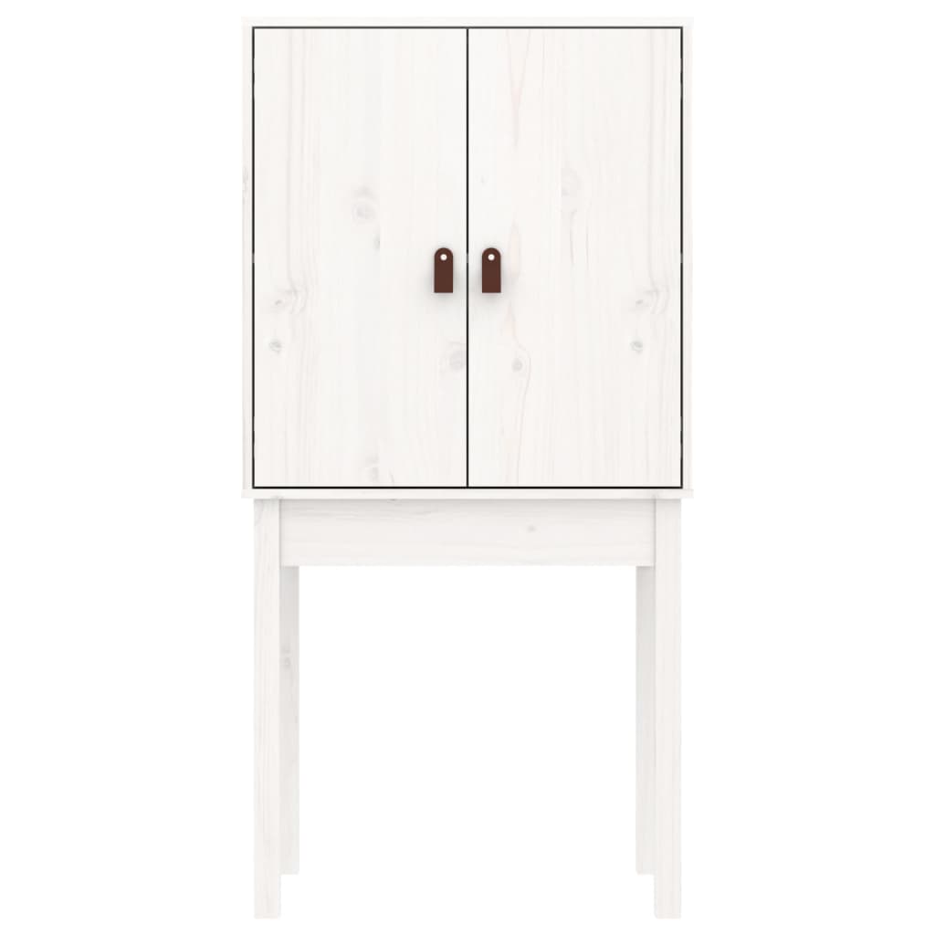 Highboard White 60x40x120 cm Solid Wood Pine