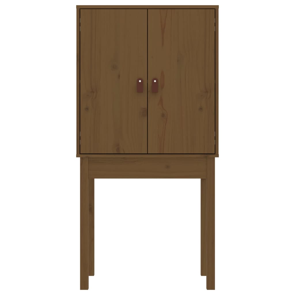 Highboard Honey Brown 60x40x120 cm Solid Wood Pine