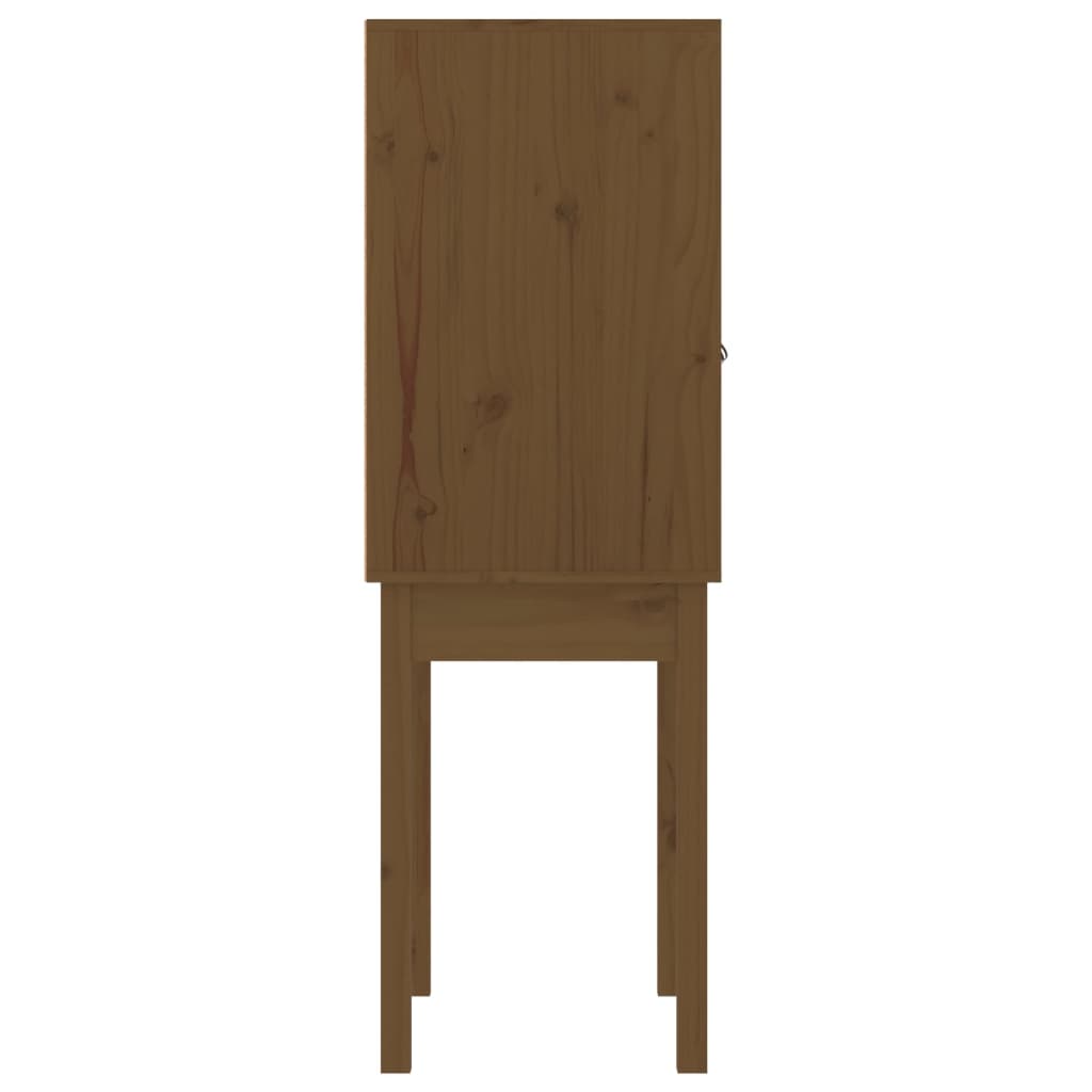 Highboard Honey Brown 60x40x120 cm Solid Wood Pine