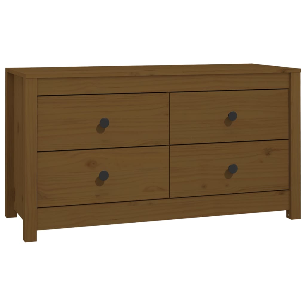 Side Cabinet Honey Brown 100x40x54 cm Solid Wood Pine