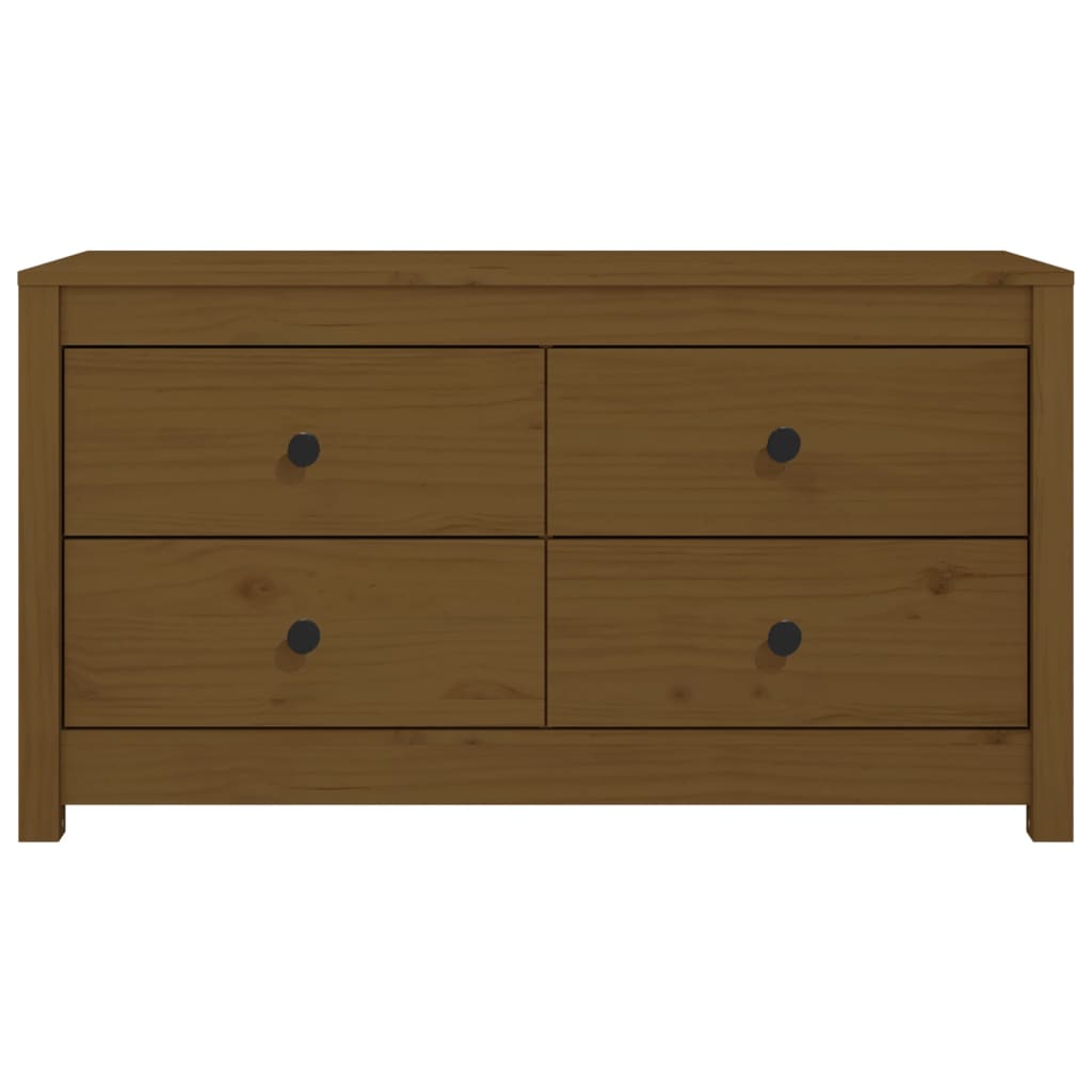 Side Cabinet Honey Brown 100x40x54 cm Solid Wood Pine