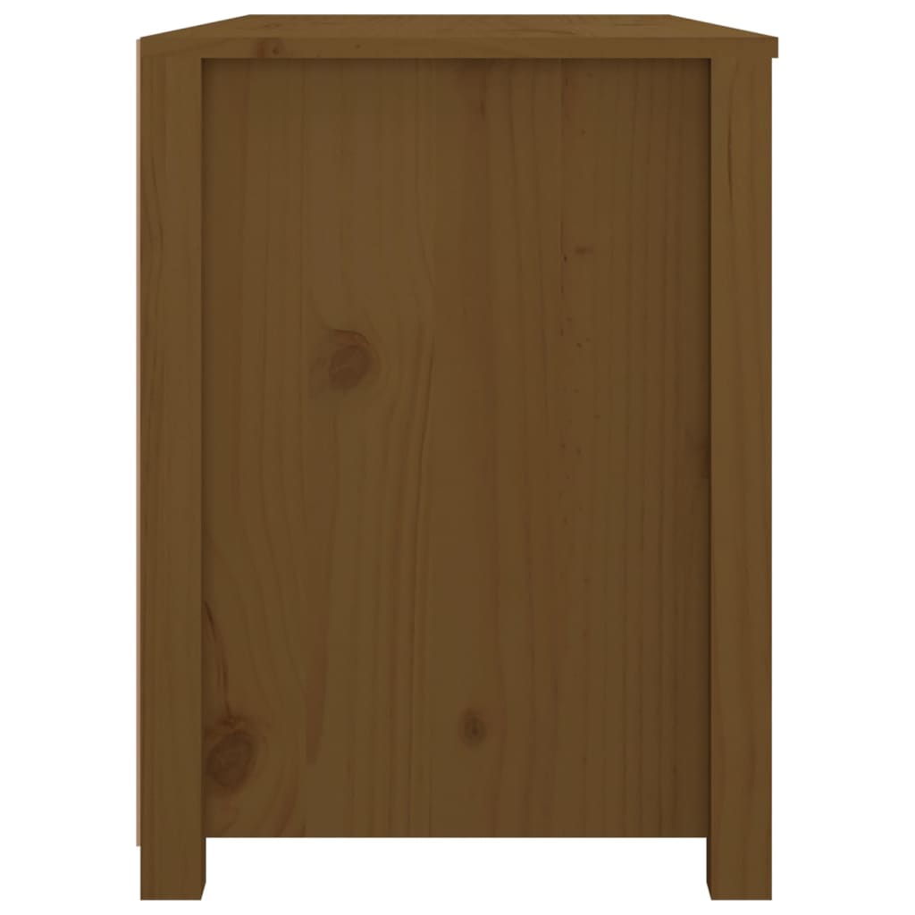 Side Cabinet Honey Brown 100x40x54 cm Solid Wood Pine