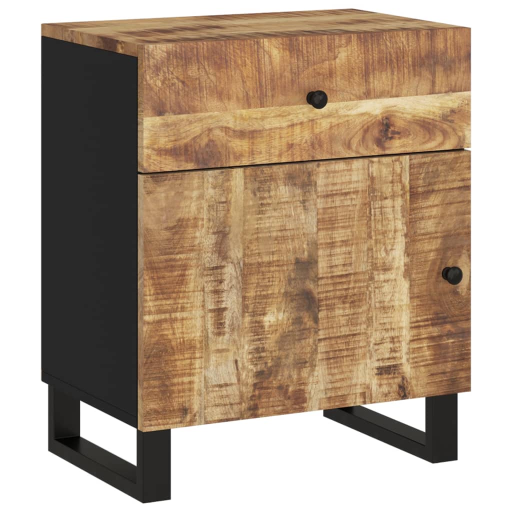 Bedside Cabinet 50x33x60 cm Solid Wood Mango&Engineered Wood