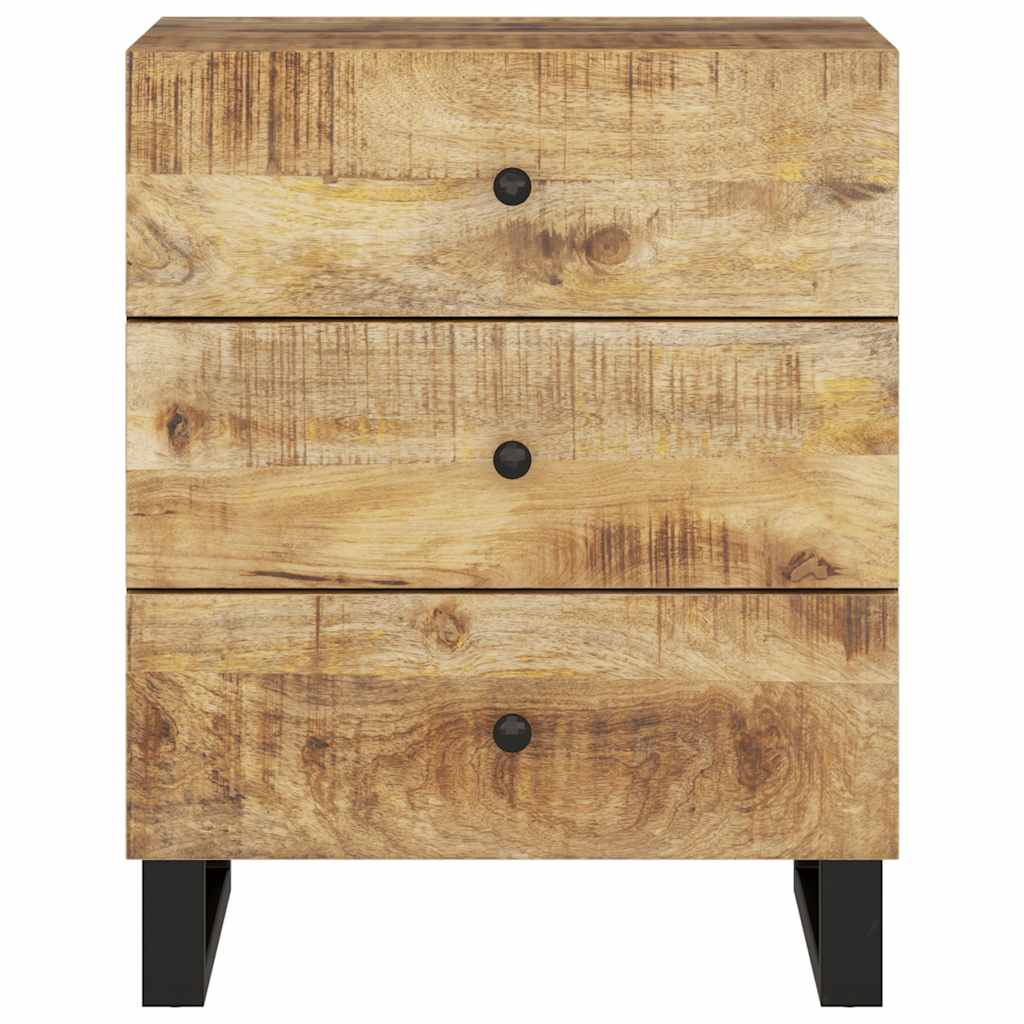 Bedside Cabinet 50x33x62 cm Solid Wood Mango&Engineered Wood