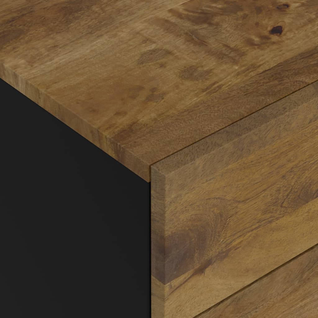 Bedside Cabinet 50x33x60 cm Solid Wood Mango&Engineered Wood