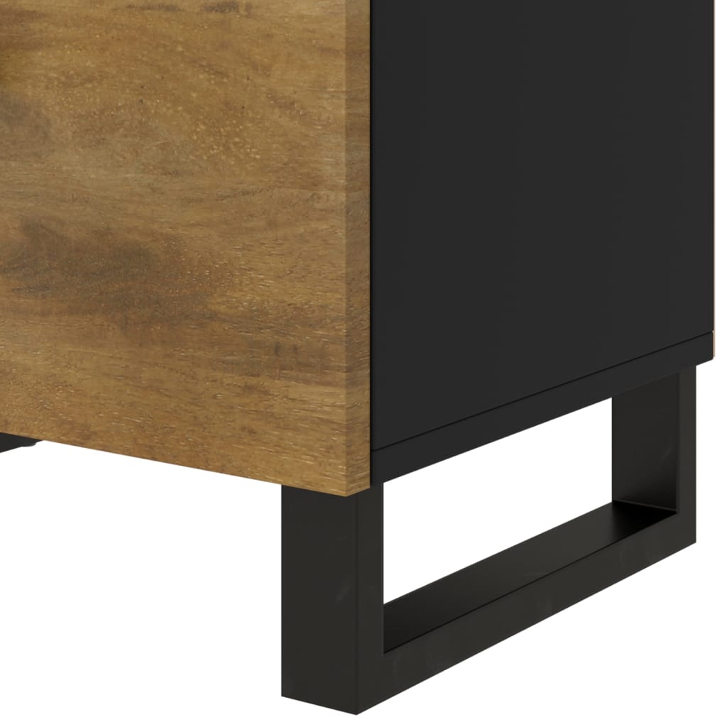 Bedside Cabinet 50x33x60 cm Solid Wood Mango&Engineered Wood