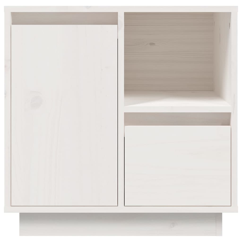 Bedside Cabinets 2 pcs White 50x34x50 cm Solid Wood Pine