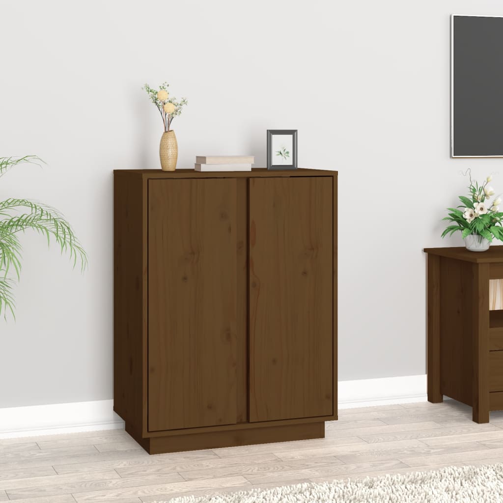 Sideboard Honey Brown 60x35x80 cm Solid Wood Pine