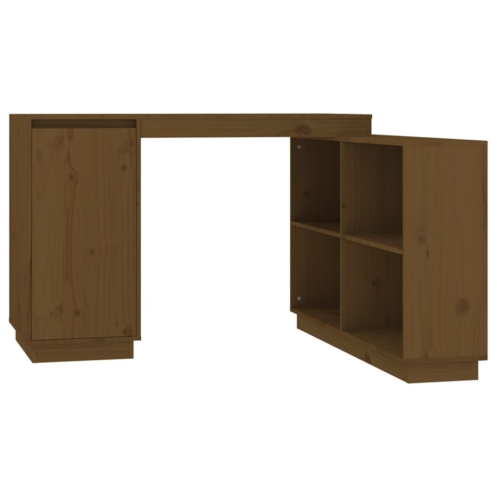 Desk Honey Brown 110x50x75 cm Solid Wood Pine