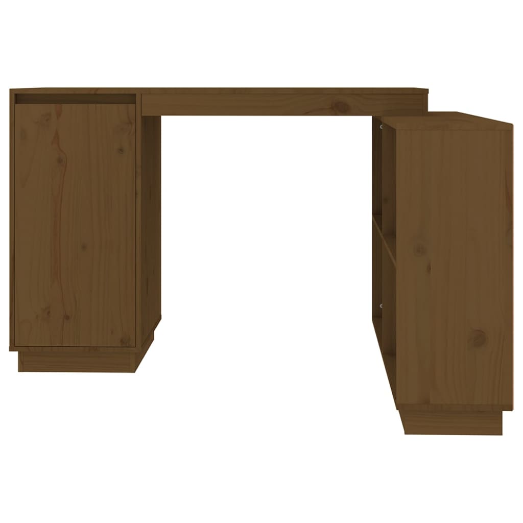 Desk Honey Brown 110x50x75 cm Solid Wood Pine