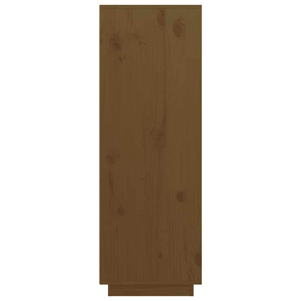 Highboard Honey Brown 89x40x116.5 cm Solid Wood Pine