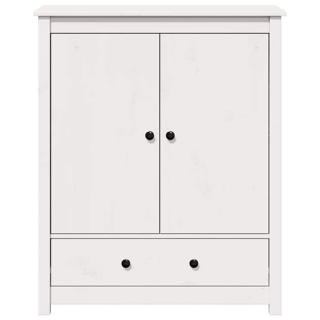 Highboard White 83x41,5x100 cm Solid Wood Pine