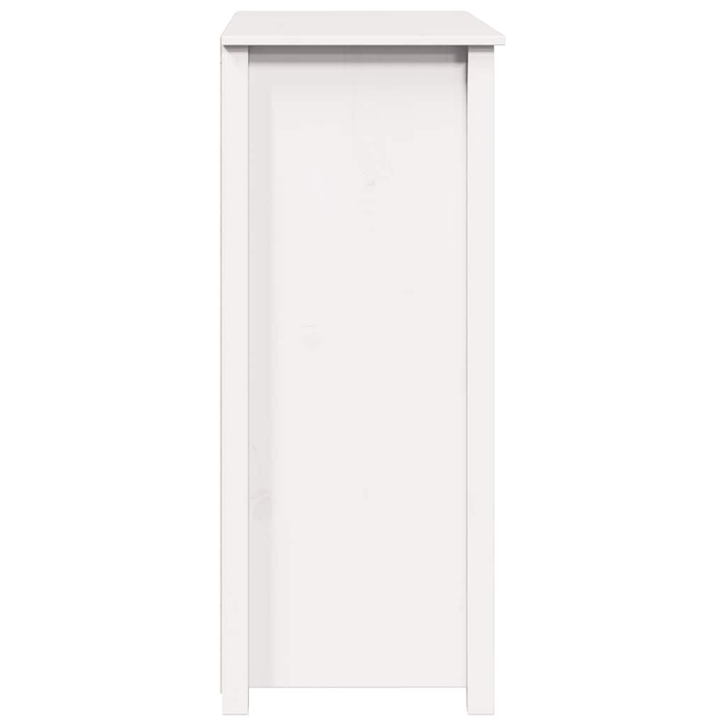 Highboard White 83x41,5x100 cm Solid Wood Pine