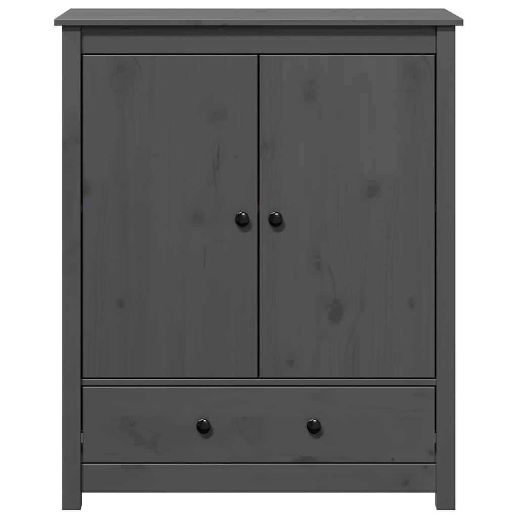 Highboard Grey 83x41,5x100 cm Solid Wood Pine