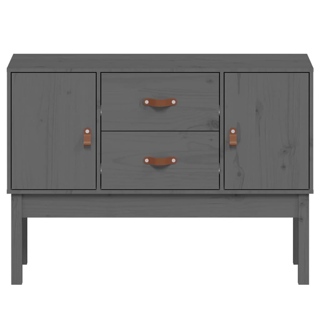 Sideboard Grey 110x40x78 cm Solid Wood Pine